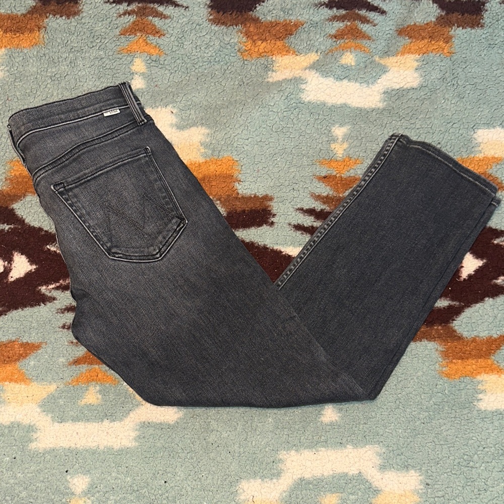 MOTHER TOMCAT ANKLE JEANS SIZE 28! X marks the spot Dark Gray
